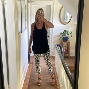 Theory velvet racer back tank ( can be worn reversed)